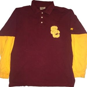 Vintage Russell Athletics USC Longsleeve Polo